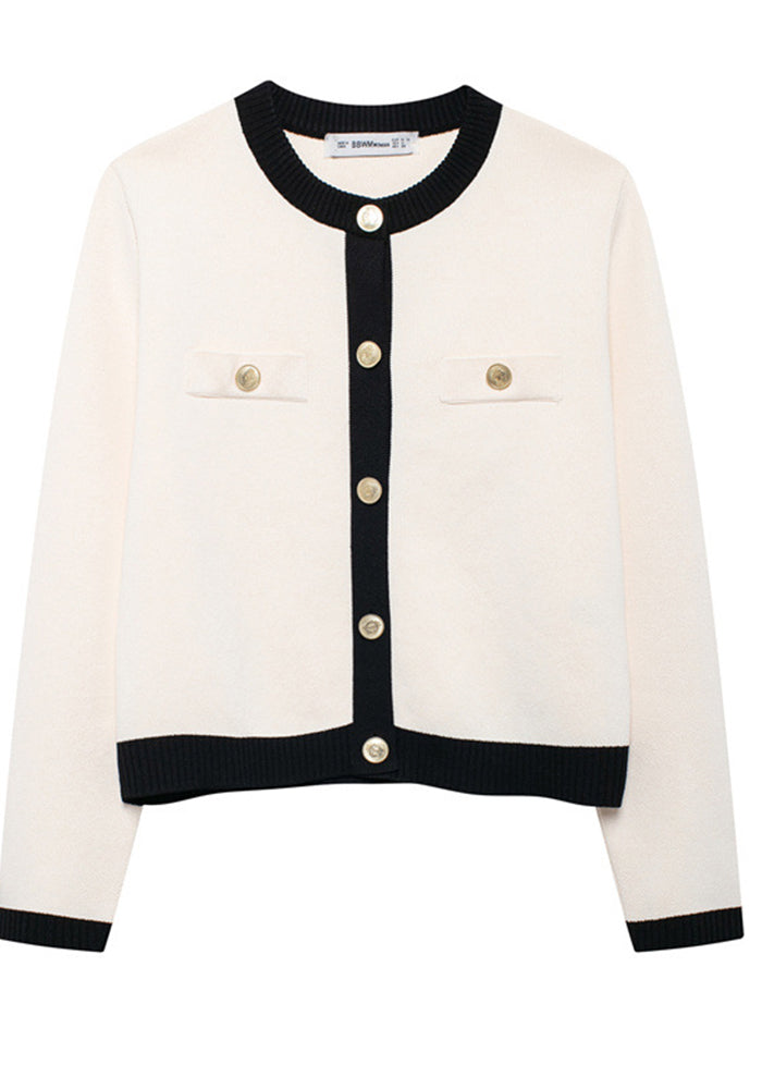 Women Autumn Gold-breasted Knitting Top