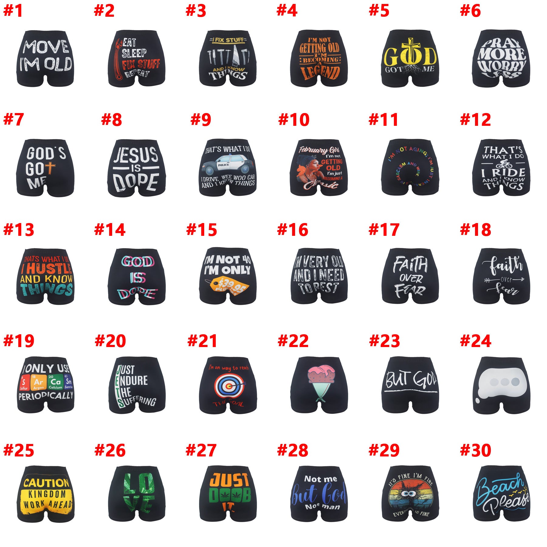 Women printed shorts 67