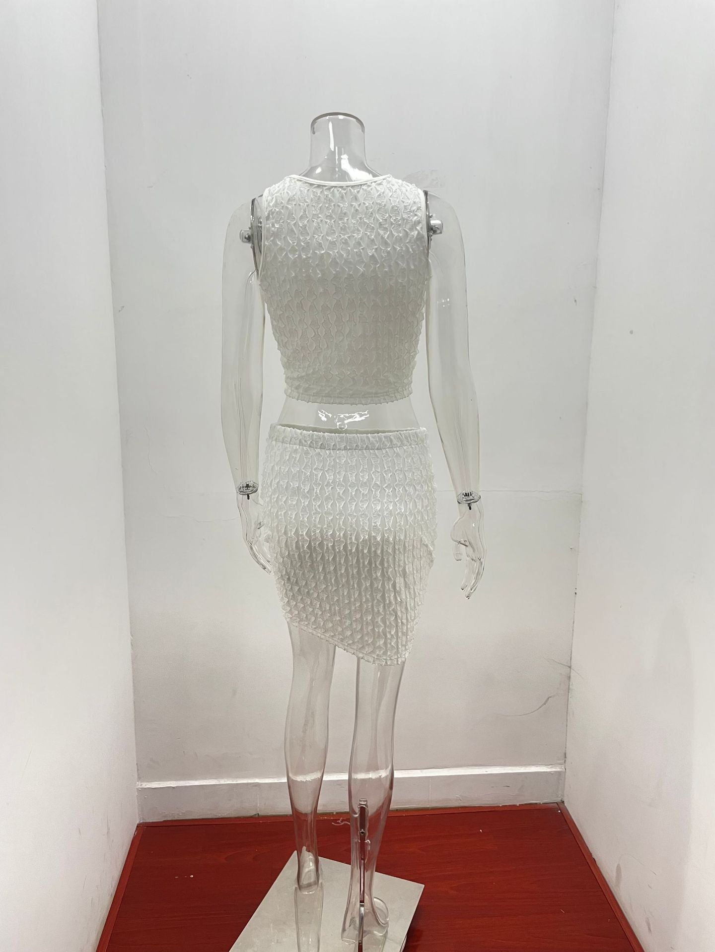 Women summer sexy Round Neck vest and Bodycon Skirt two-piece set 22