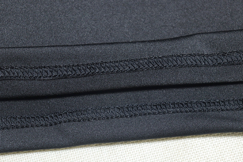 Women Solid Sexy Hollow Mesh Patchwork Bodycon Dress 13