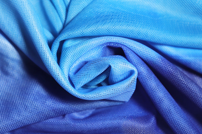 Women sexy lace-up vest And split printed skirt two-piece set 19