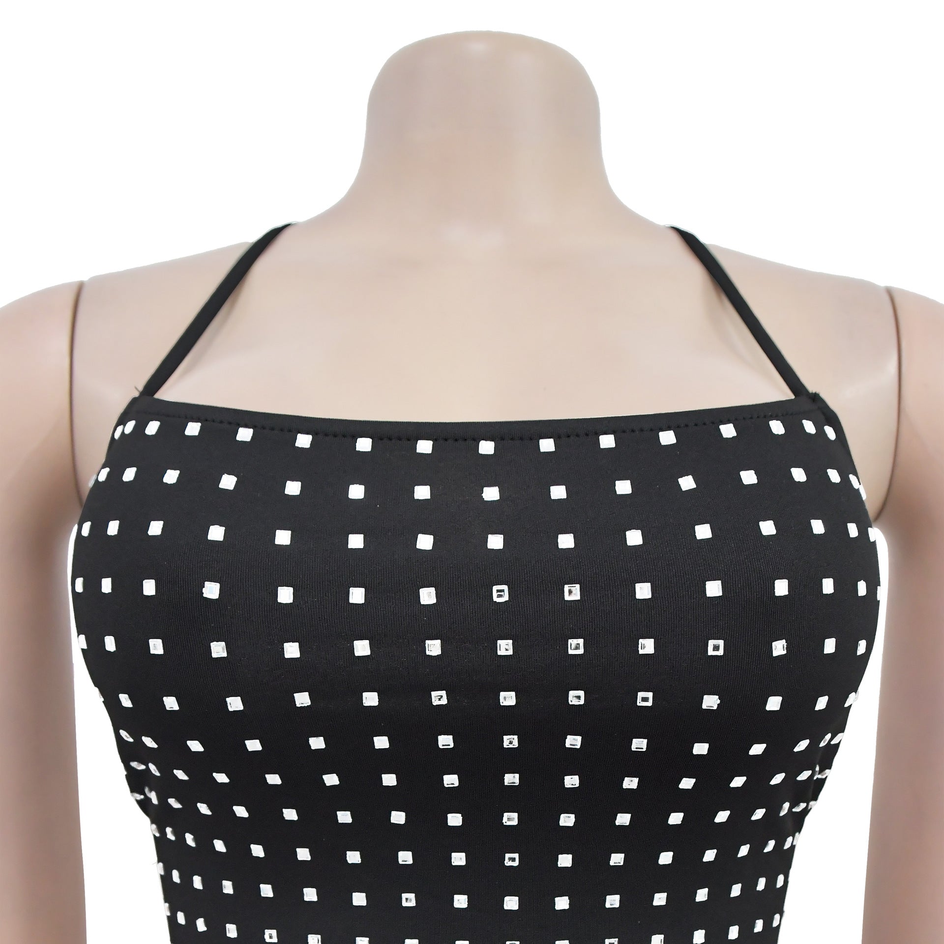 Women Sexy Beaded Strap Dress 11