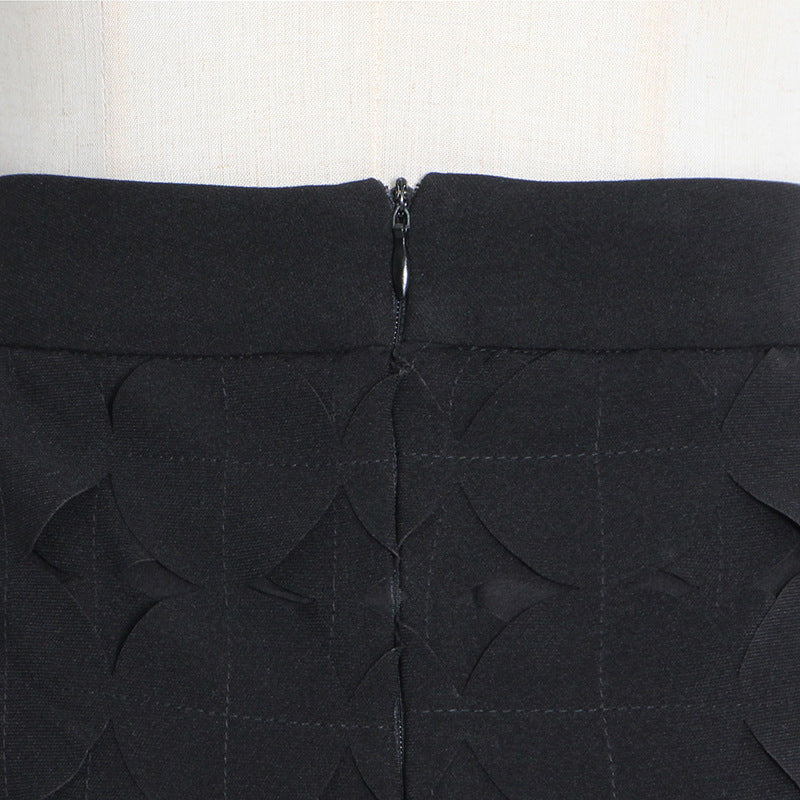 Autumn Fashion Chic Hollow Polka Dot Slim Fit Fringe Skirt 20