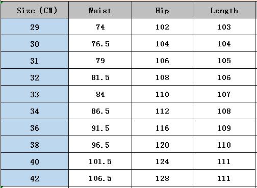 Men Vintage Denim Straight Trousers 39