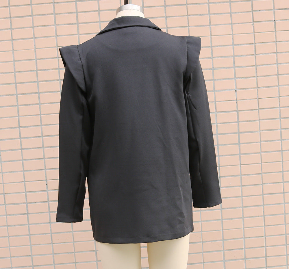 Women Loose Casual Long Sleeve Blazer Jacket 21