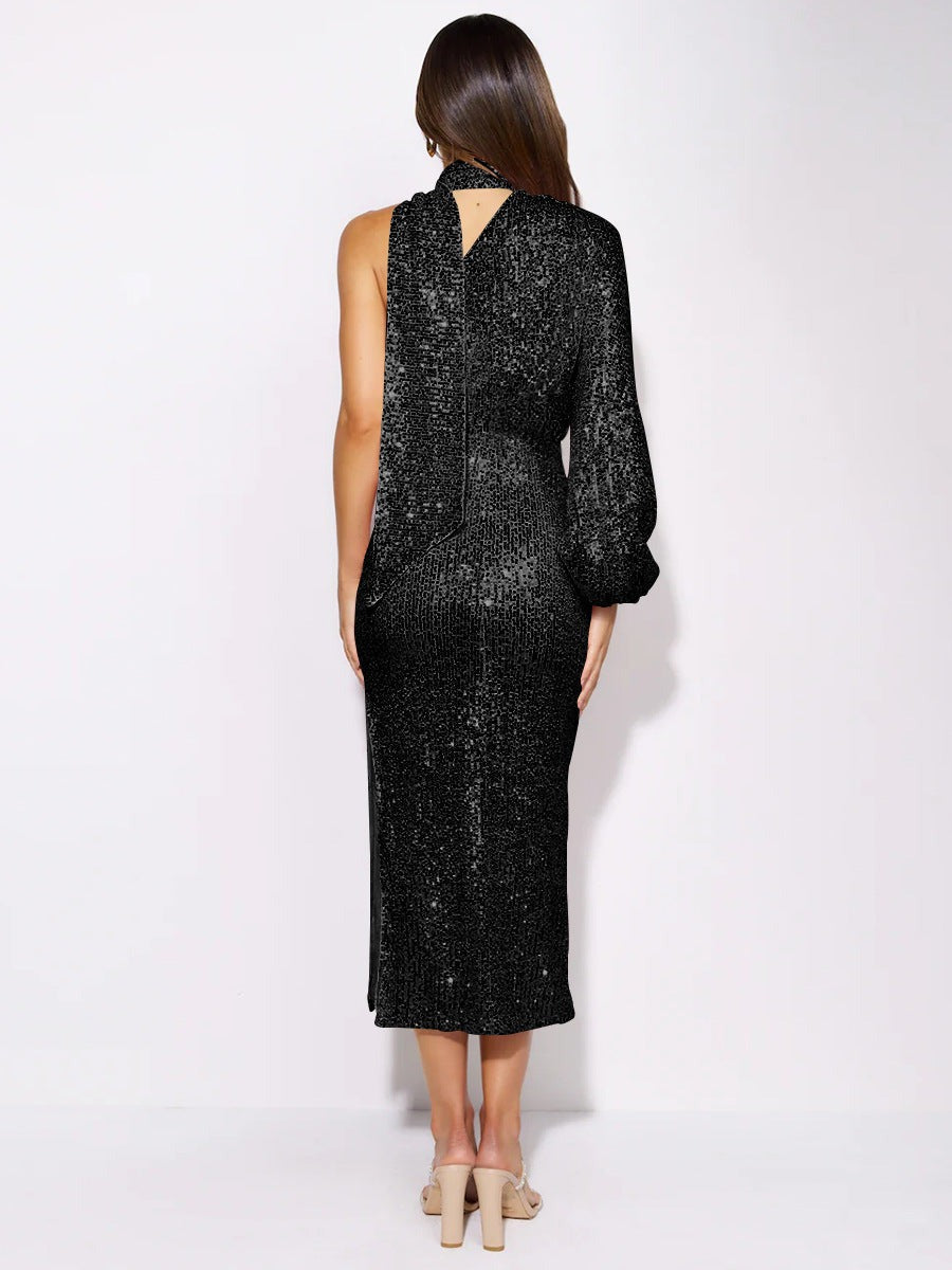 Women Scarf Sequin Sequin Dress 6