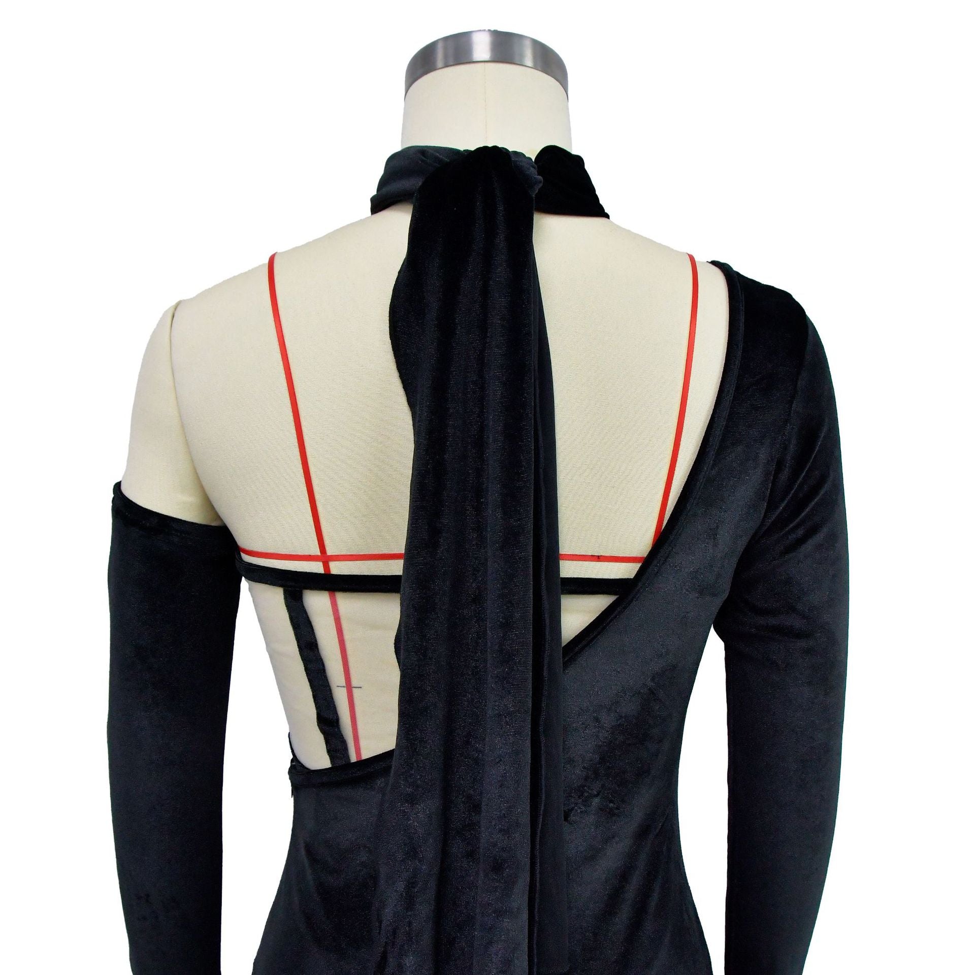 Fashion Ladies Solid Color One Sleeve Glove Evening Gown Maxi Dress 19