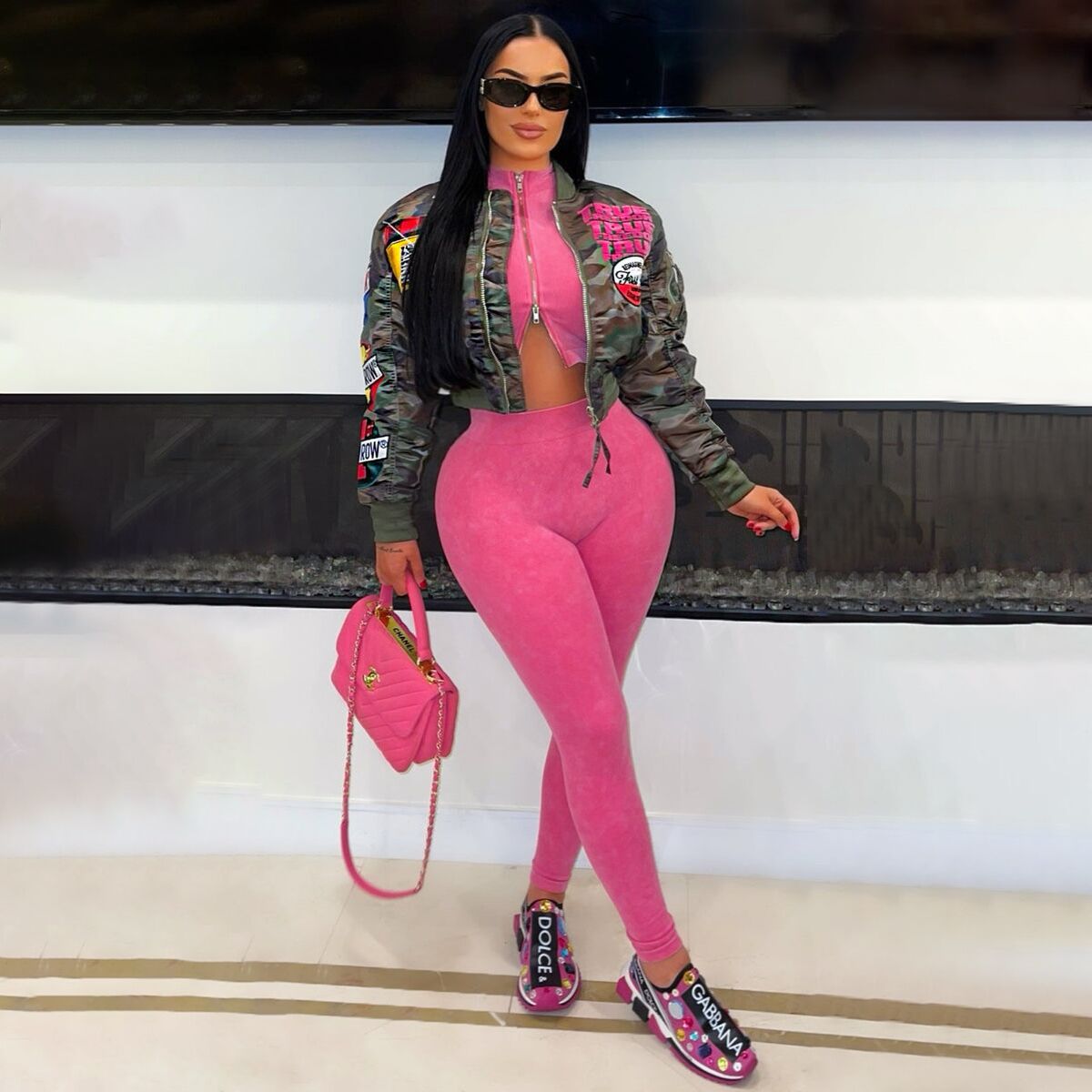 Women's Autumn Winter Camouflage Print Casual Jacket 3