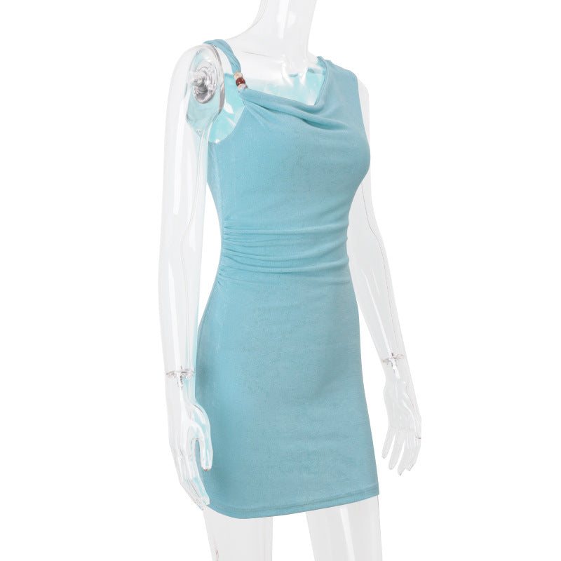 Women's Summer Fashion Sexy Holiday Solid Bodycon Dress 7