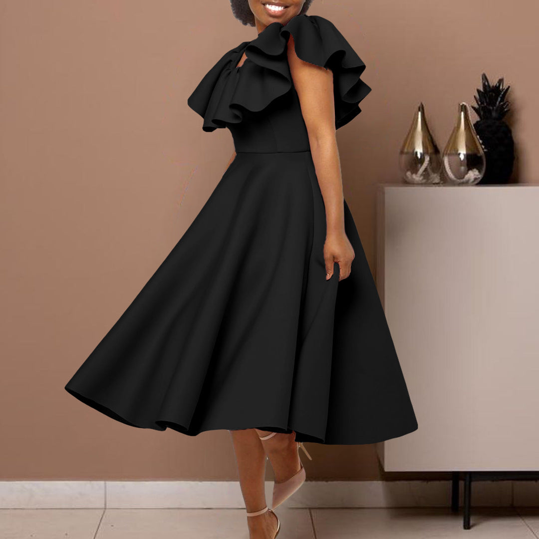 Fashionable Chic and Elegant Ruffled A-line Formal Party & Evening Dress 23