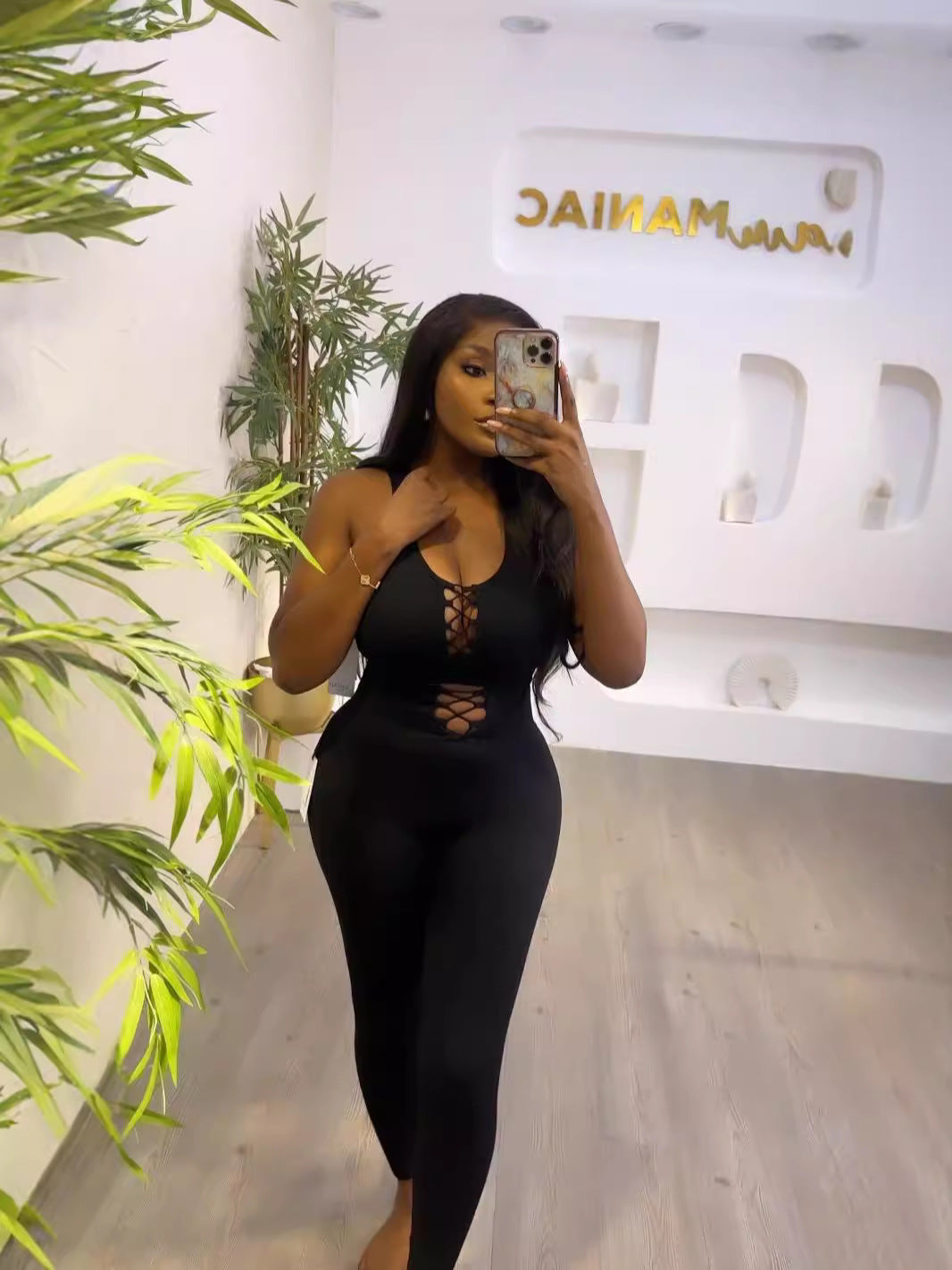 Women's Yoga Clothes Fitness Vest Butt Lift Tight Fitting Pants Sport Two Piece Set 5