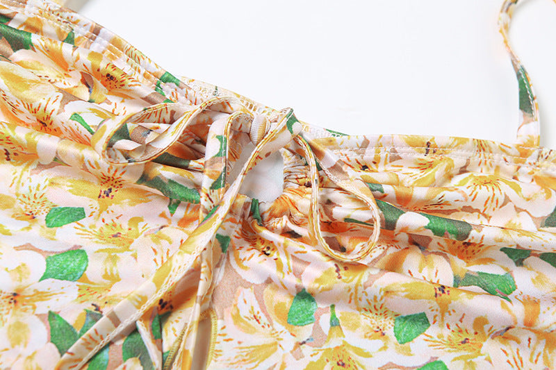 Spring Summer Women's Sexy Crop Halter Neck Top & Slim Mini Skirt Set 14