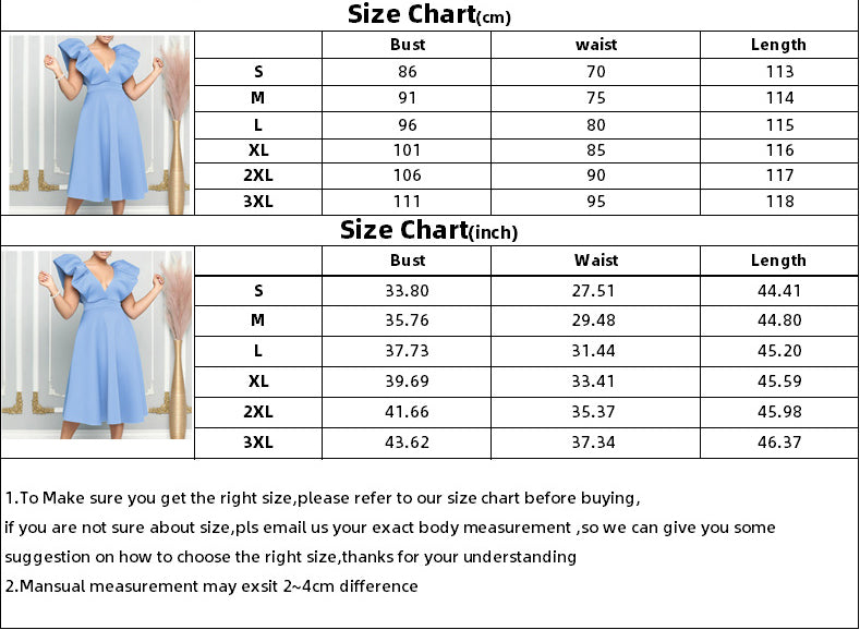 Women's Deep V Neck Sexy Swing Formal Party Dress 12