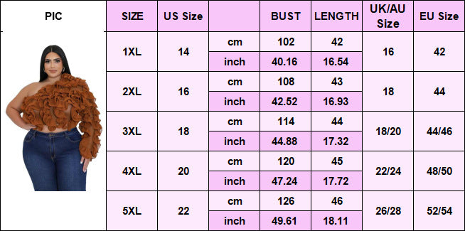 Plus Size Women's Slash Shoulder Long-Sleeved Sexy Solid Color See-Through Mesh Top 9