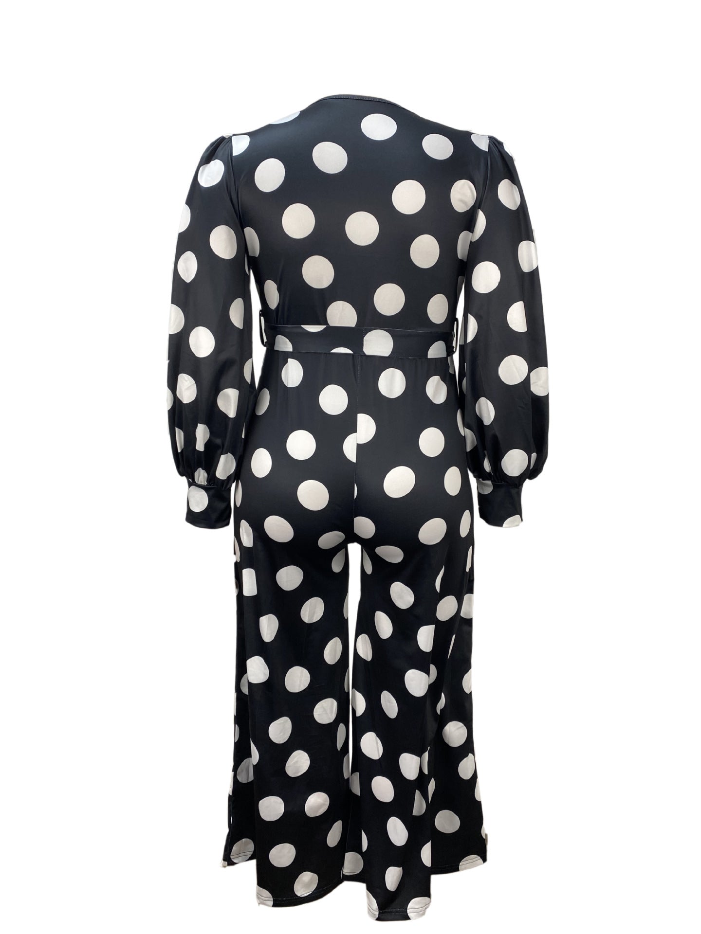 Plus Size Women Dot Print Jumpsuit 6