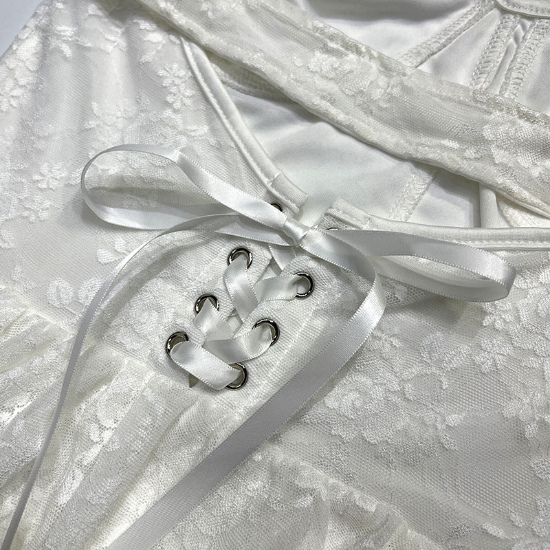 Women Spring Strap Lace Lace Sexy Dress 18