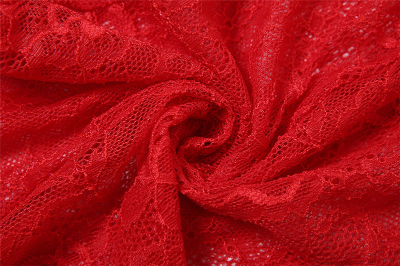 Summer Fashion Sexy See-Through Lace Slim Strap Low Back Jumpsuit For Women 13