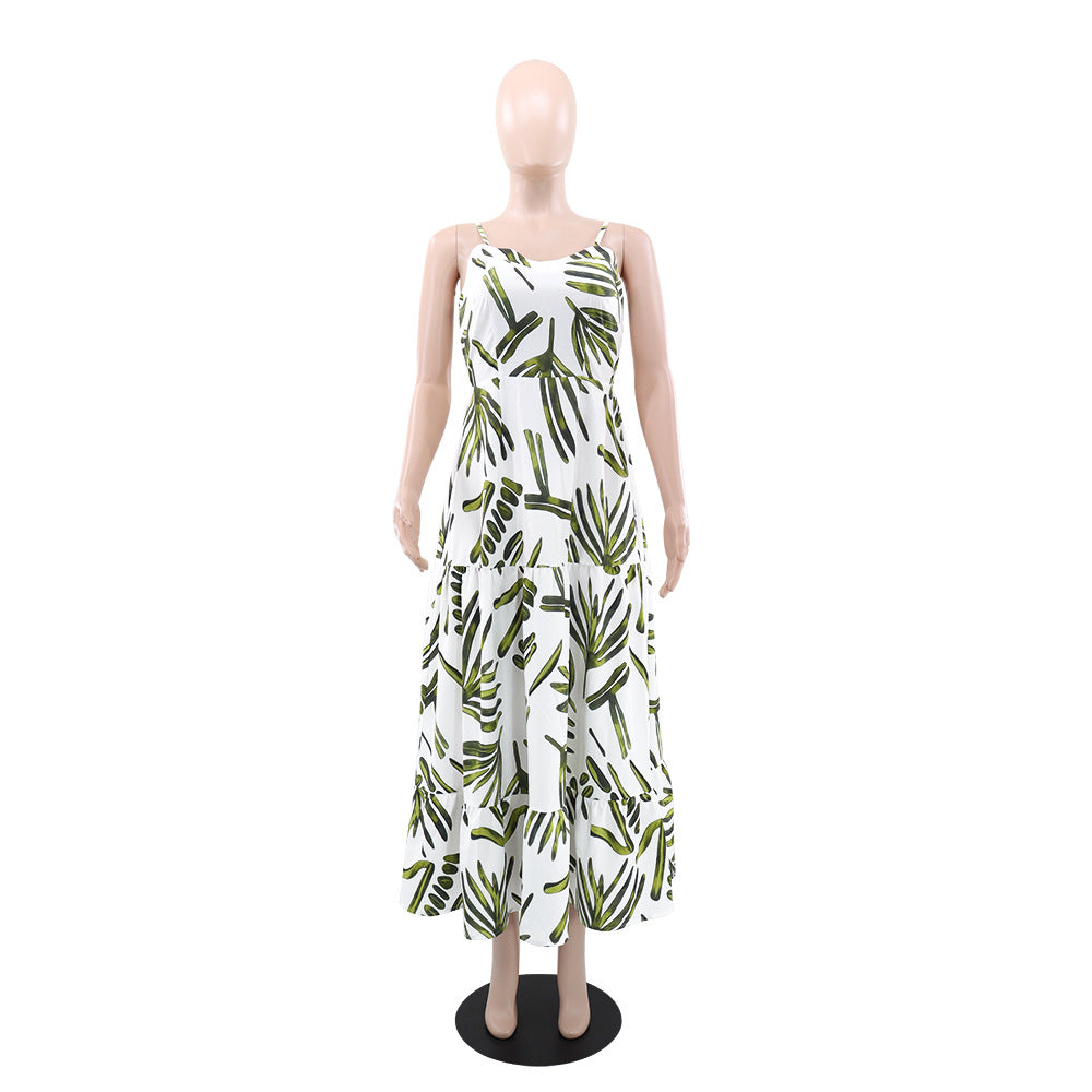 Summer Casual Print Strap Dress for Women 7