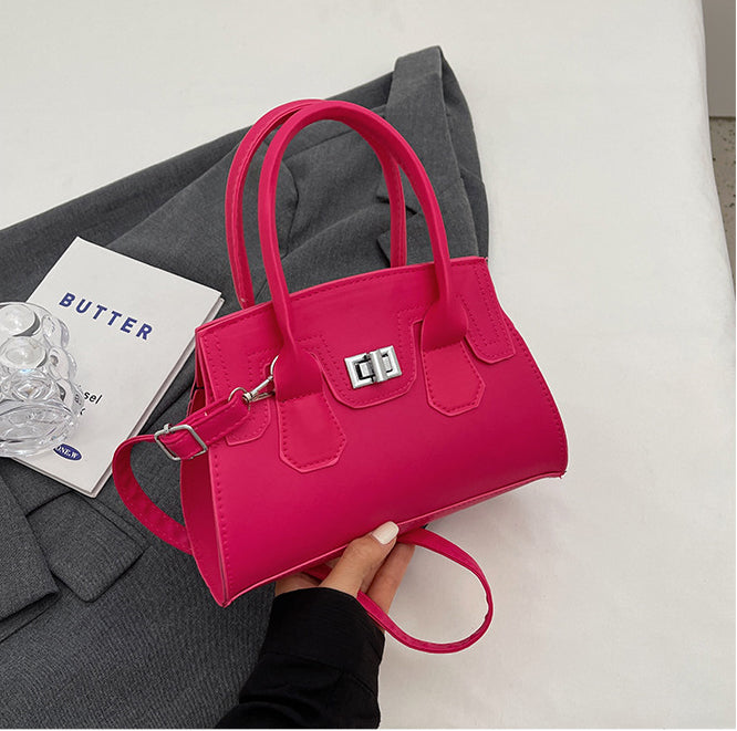 Bag Handbag Solid Color Simple Shoulder Messenger Bag Ladies Bag 32