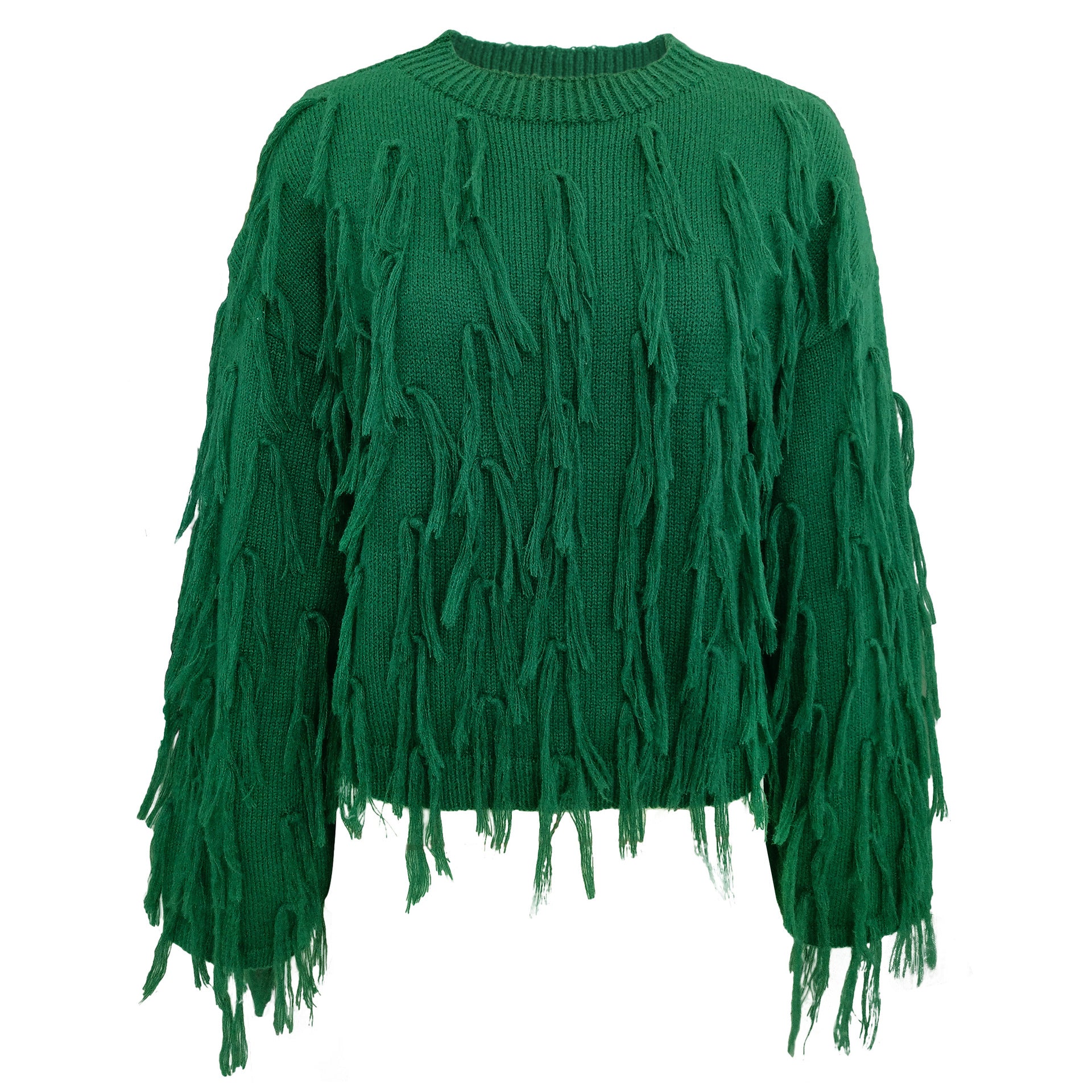 Women's Fall Winter Loose Fringe Fashion Casual Top Sweater 18