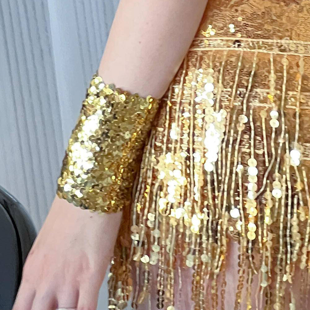 Women sequined top and tassel sequined skirt two-piece set 35