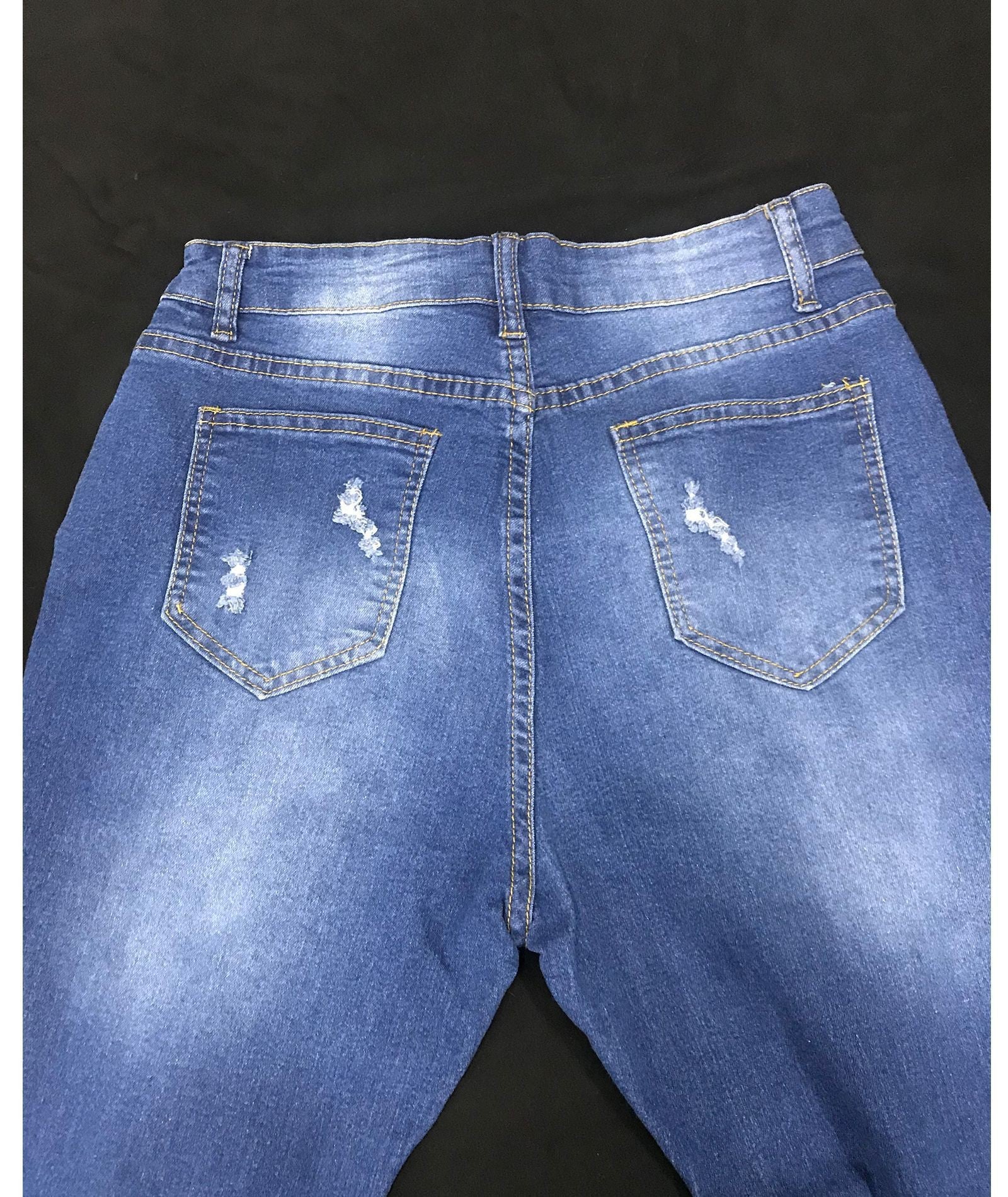 High Waist Stretch Slim Tight Denim Pants 12