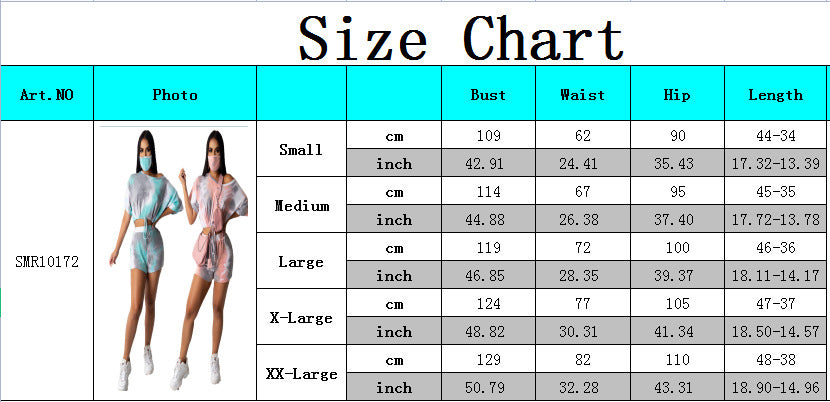 Women Casual Print Top and Shorts Two-piece suit 8