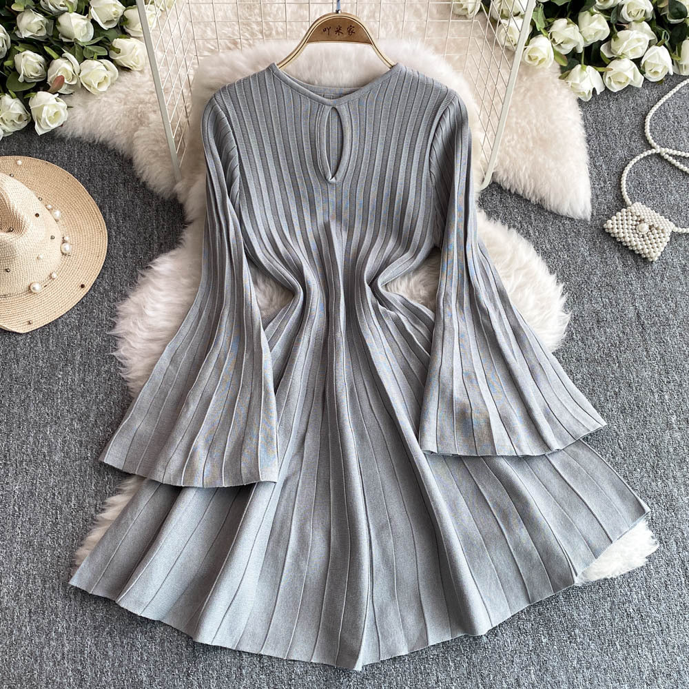 Women Knitting Sweater Dress 10