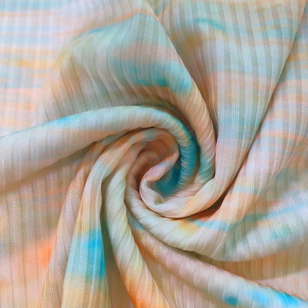 Women's Summer Sleeveless Printed Wide-Leg Two-Piece Trousers Set 29