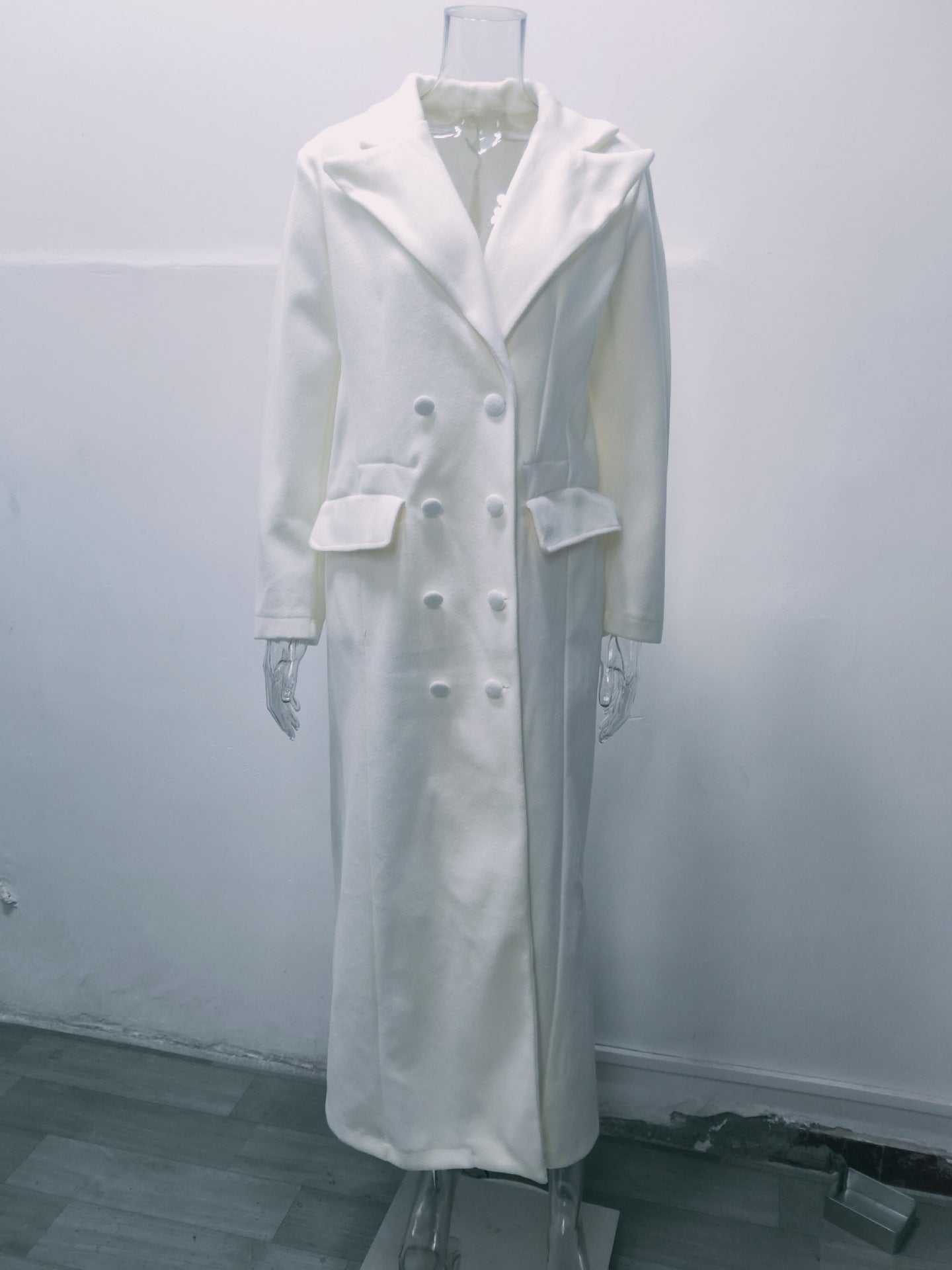 Women Vintage Turndown Collar Long Jacket 25
