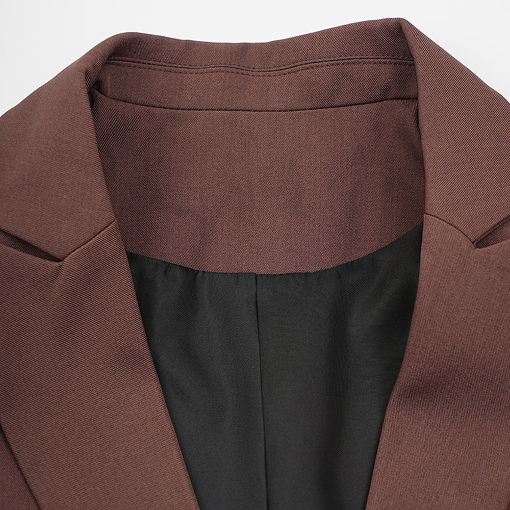 Women Fashion Contrast Patchwork Lace-Up Coat Windbreaker 11