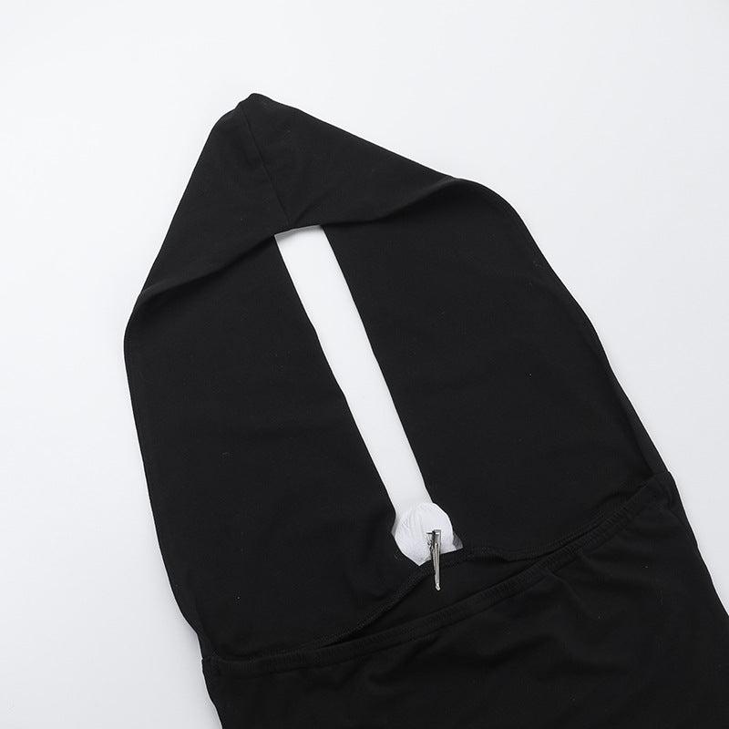 Women's Fashion Summer Set High Waist Solid Color Shorts and Halter Neck Flower Top 17