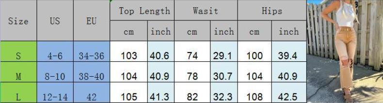 Women Loose Ripped Denim Pants 11