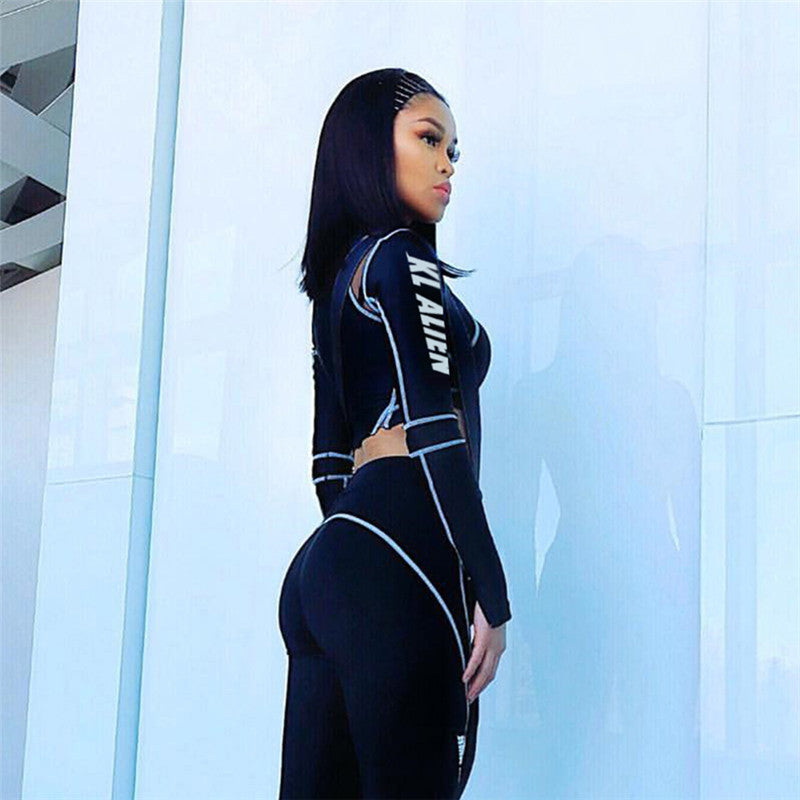 Spring Street Fashion Printing Mesh Patchwork Pullover Crop Tight Fitting Slim Top 4