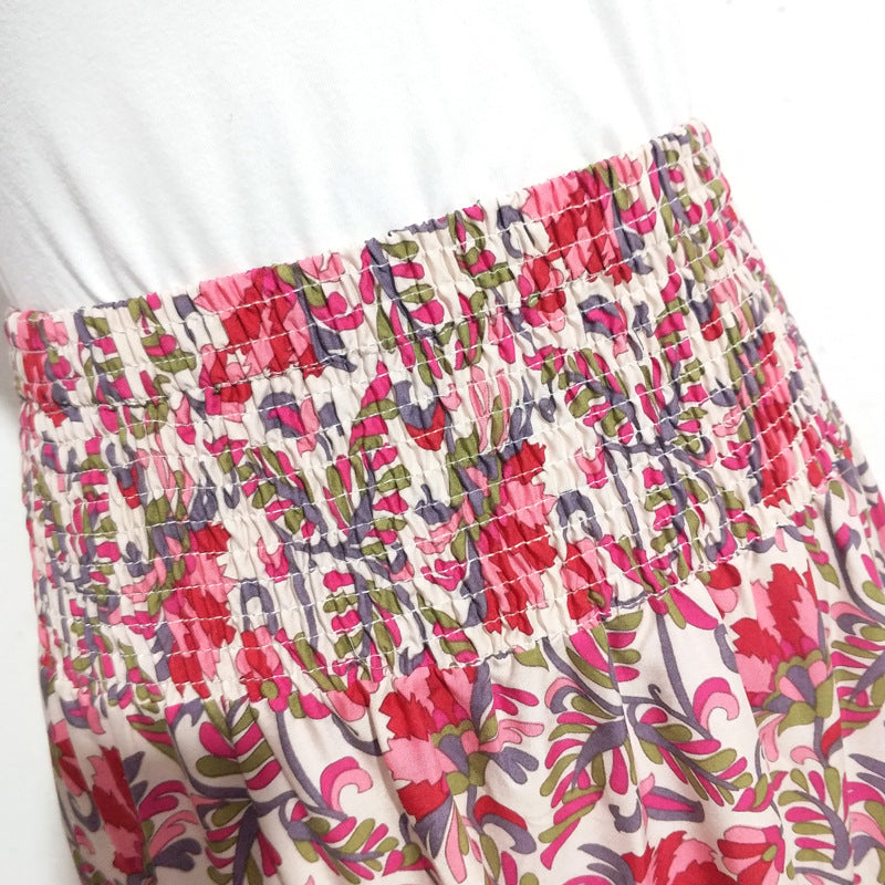 Women printed irregular skirt 8