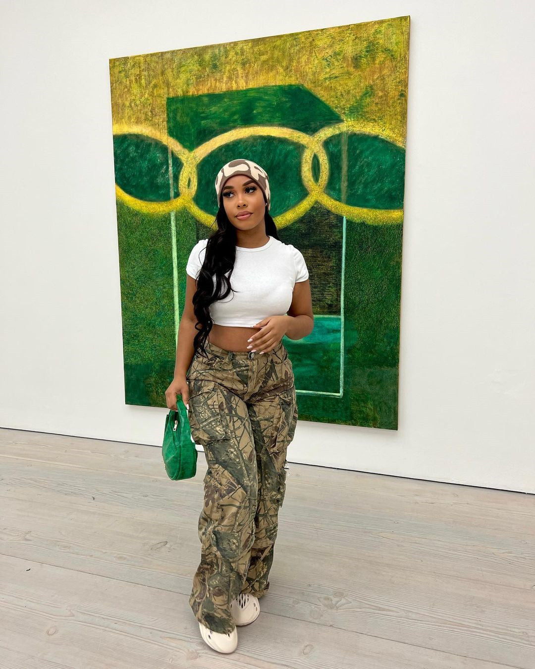 Women's Camouflage Sexy Loose Casual Zip Pocket Trousers