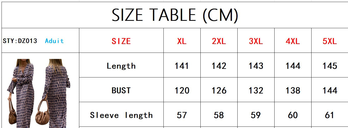 Plus Size Women Turndown Collar Long Sleeve Slit Dress 10