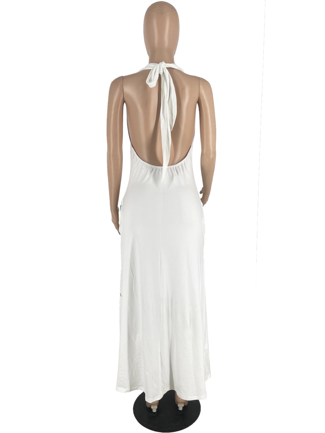 Women Petal Print Sleeveless Dress 12