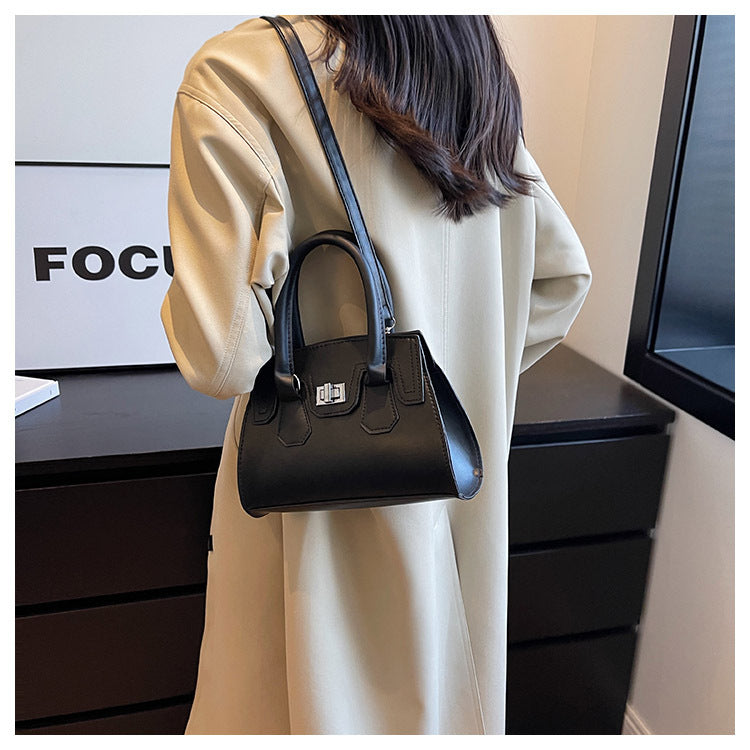 Bag Handbag Solid Color Simple Shoulder Messenger Bag Ladies Bag 20