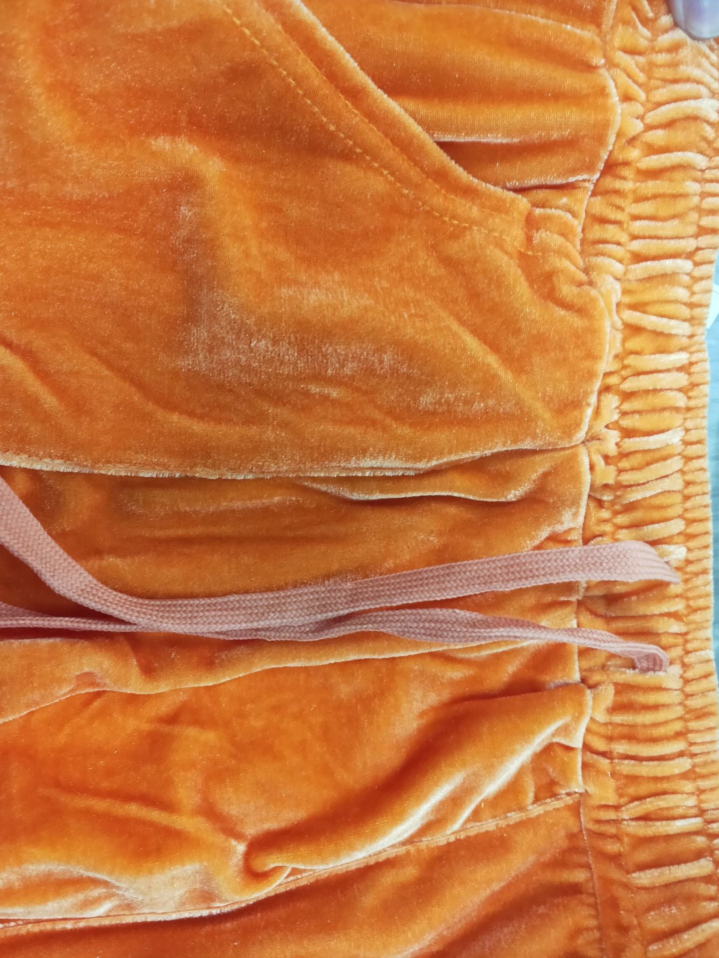 Women's Solid Velvet Casual Zipper Hoodies Wide Leg Pants Two Piece Set 55