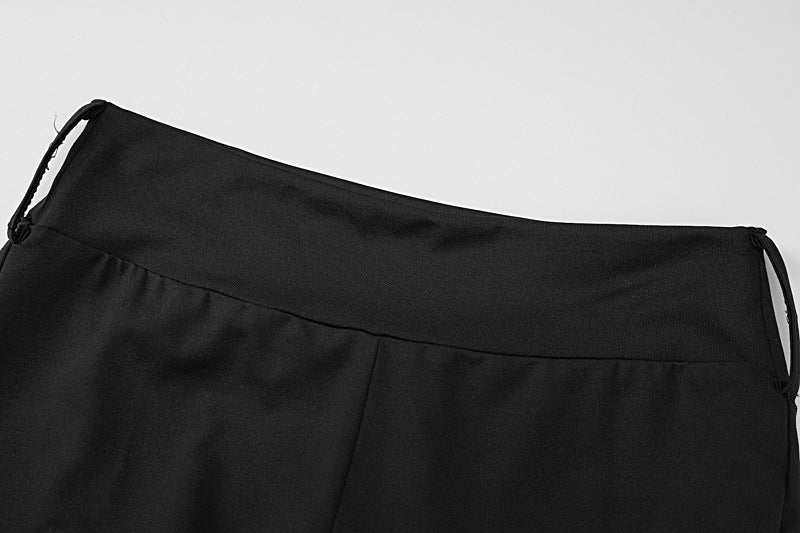 Winter And Spring Women's Sexy Fashion Trend Tight Fitting Slim Fit Mid-Waist Bell Bottom Pants 15