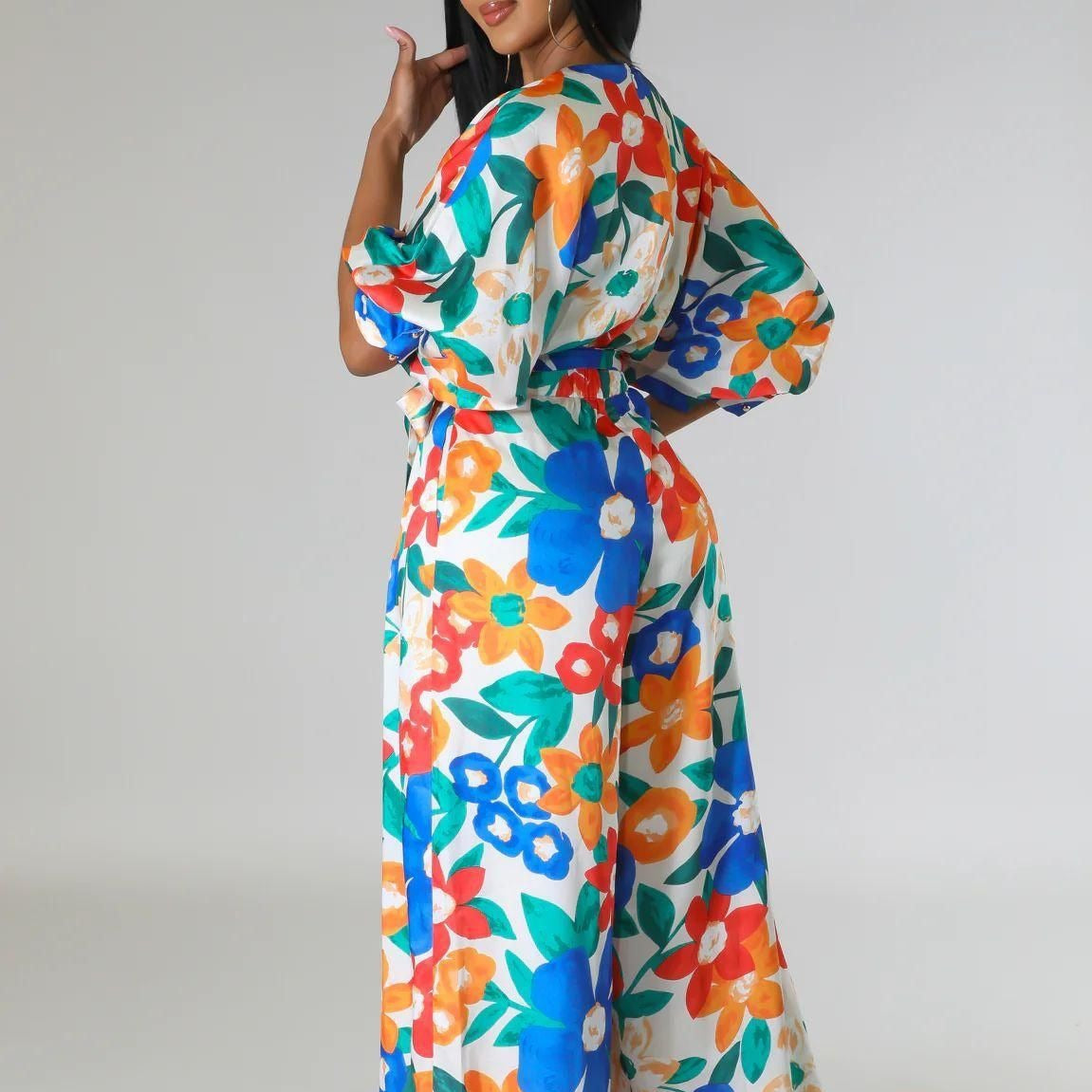 Women's Fashion Casual Printed Jumpsuit 3