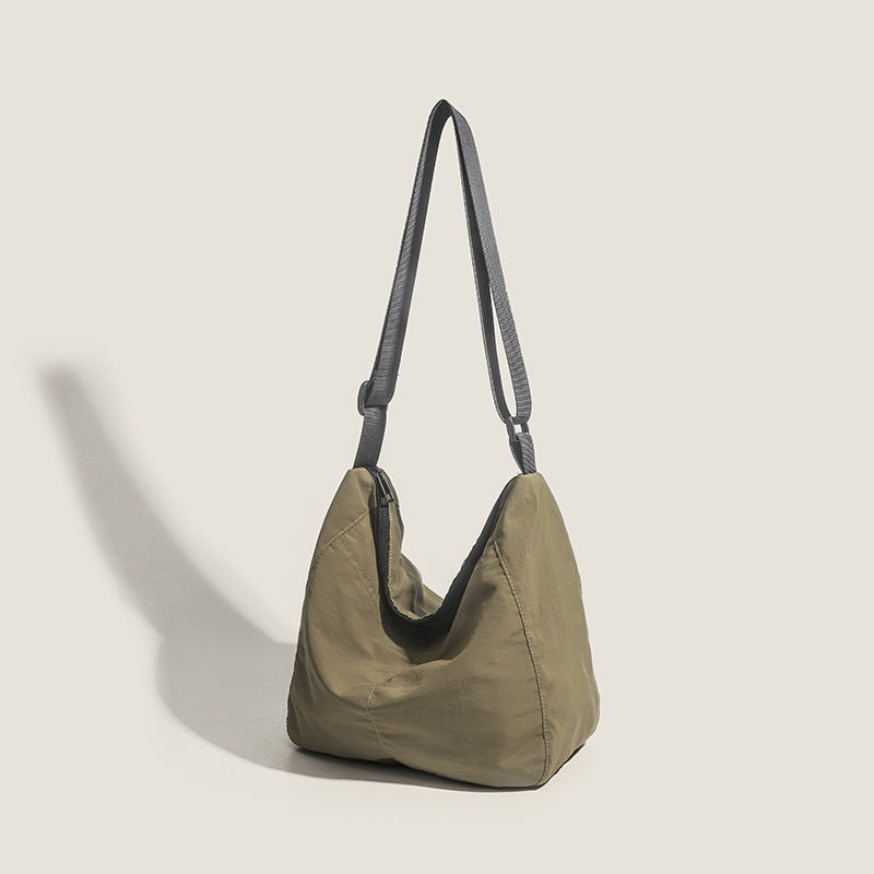 Lightweight Nylon Cloth Tote Bag Large Capacity Shoulder Crossbody Bag 7