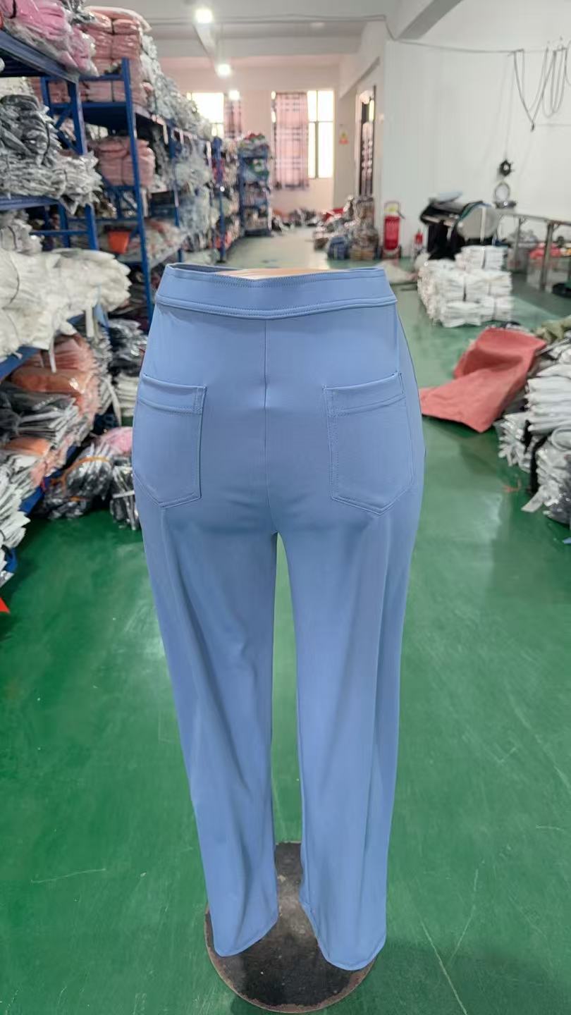 Women Casual Stretchy Pocket Pants 15