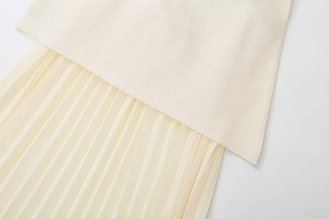 Women casual Knitting Patchwork skirt 12