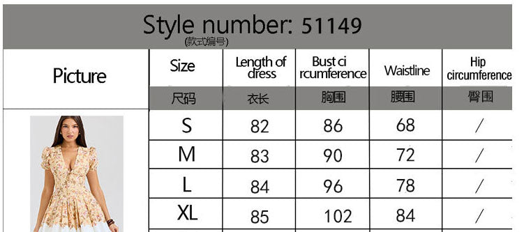 Women Sexy V Neck Printed Fluffy Mini Dress 7