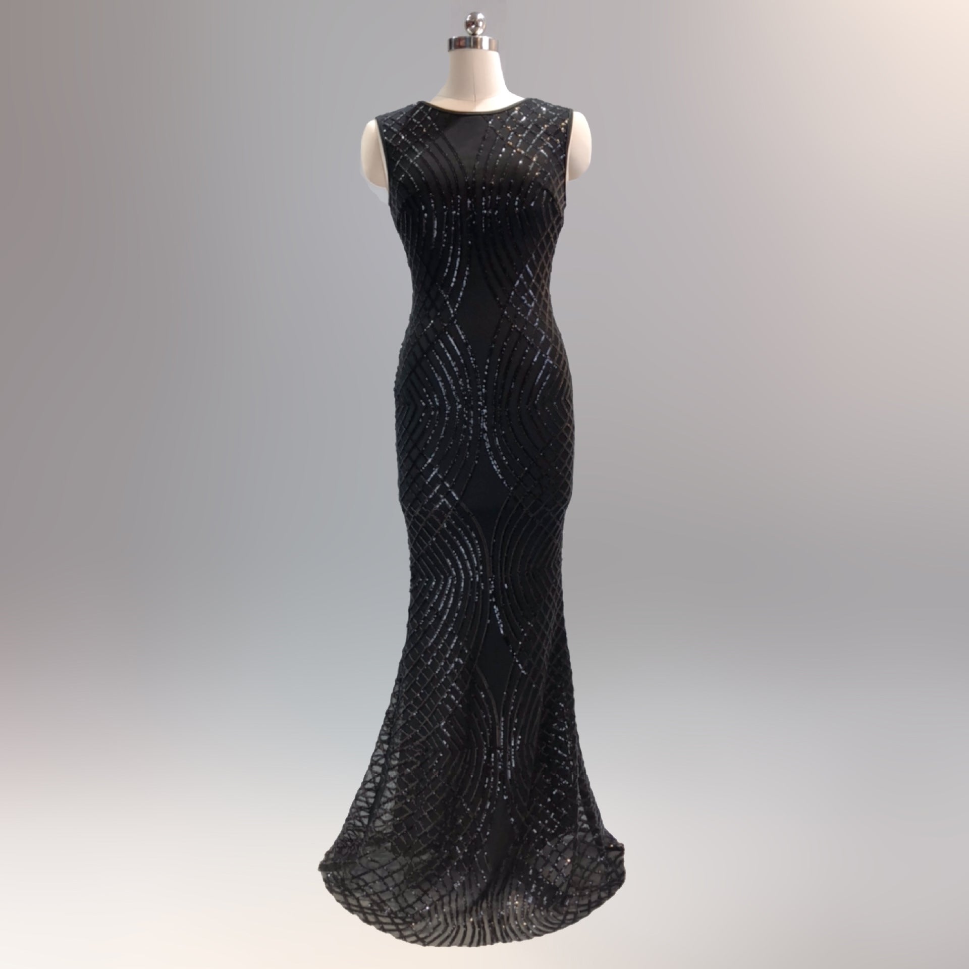 Celebrity matching evening dress sequins fish tail dinner party dress 13