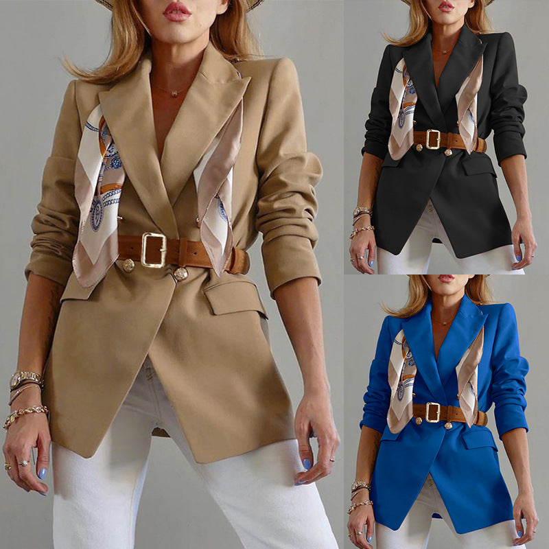 Women's Autumn Slim-Fit Fashion Casual Blazer Stylish Office Jacket 14