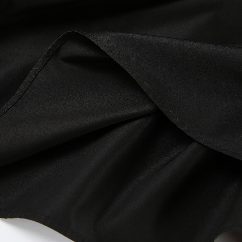 Summer Sleeveless Strapless Black Beach Holidays Dress 18