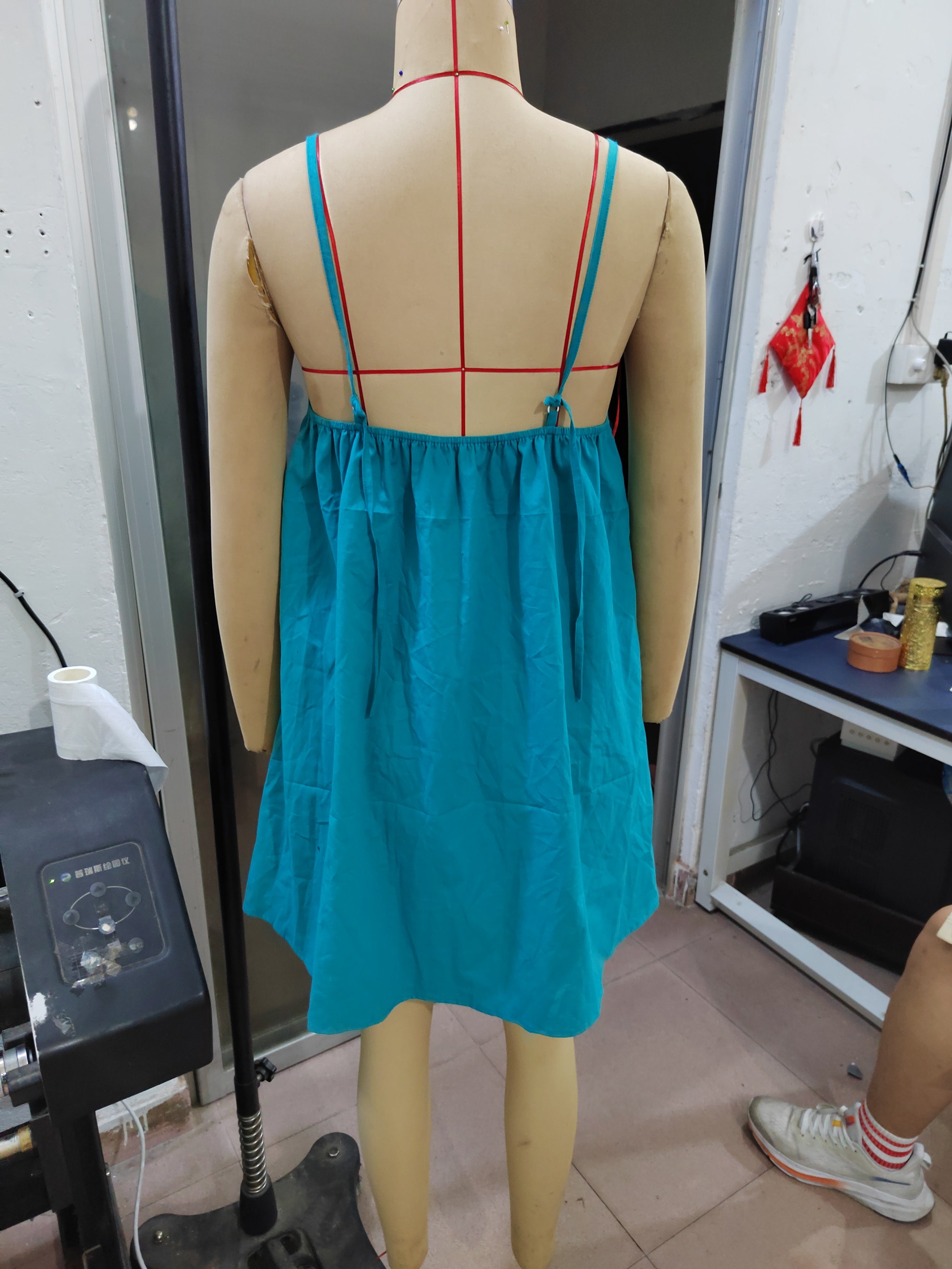 Women suspender buckle dress 6